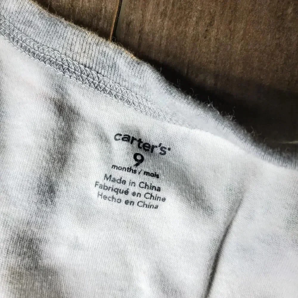 Carter's 9m Baby Boy Pajama Sleepwear Bundle 100% Cotton